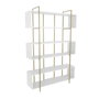 Hanah Home Estantería Bruti Blanco y Dorado
